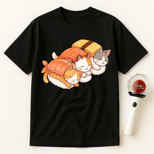 SUSHI CAT TRIO UNISEX T-SHIRT
