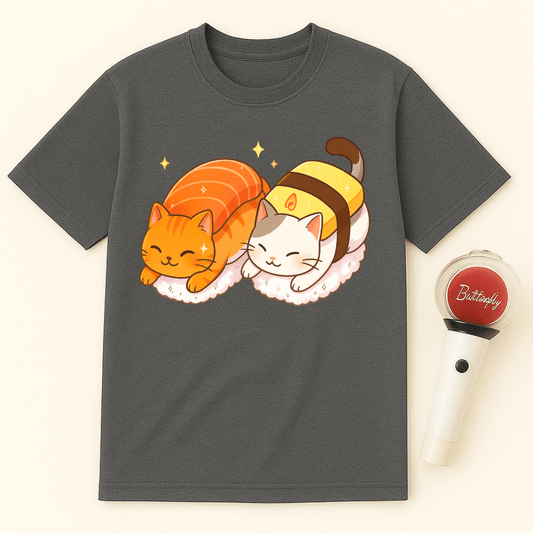 CAT SUSHI DUO UNISEX T-SHIRT