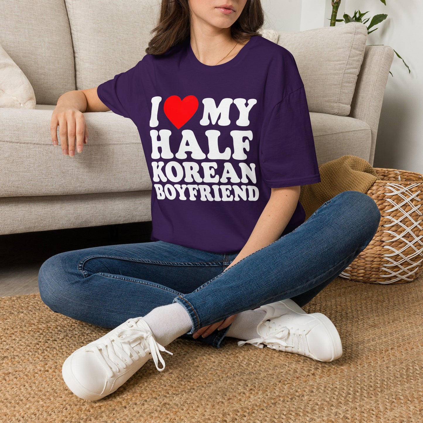 I LOVE MY HALF KOREAN BOYFRIEND T-SHIRT