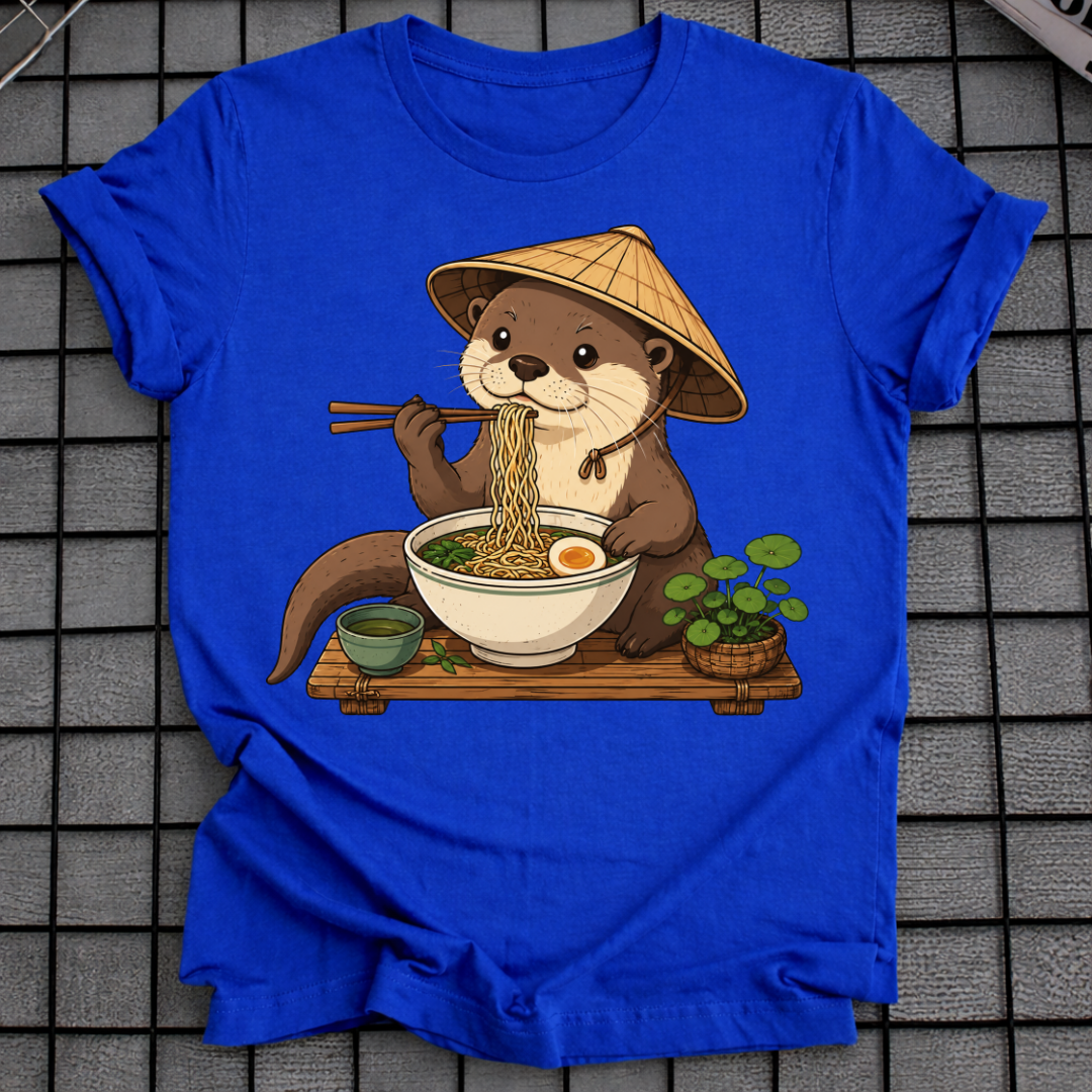JAPANISCHES OTTER-NUDELKUNST-T-SHIRT