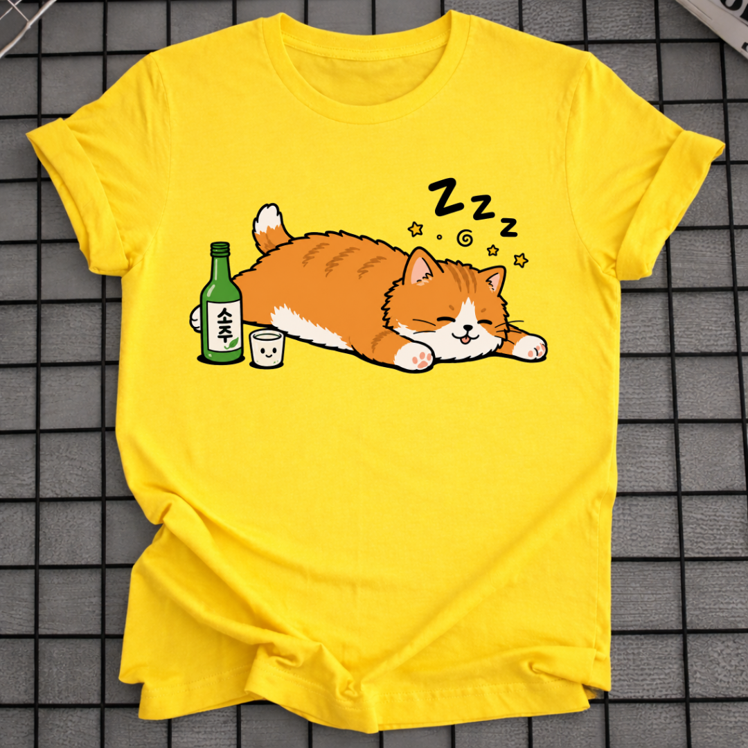 CAT AFTER SOJU T-SHIRT