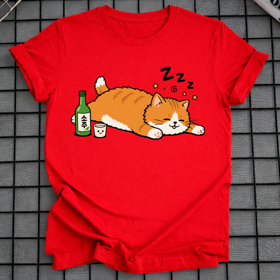 CAT AFTER SOJU T-SHIRT