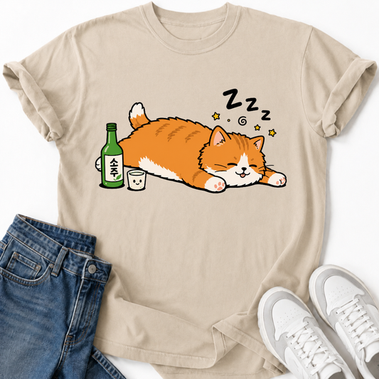CAT AFTER SOJU T-SHIRT