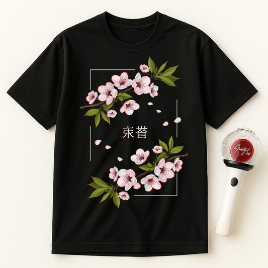 SAKURA BLOSSOM MINIMALIST UNISEX T-SHIRT