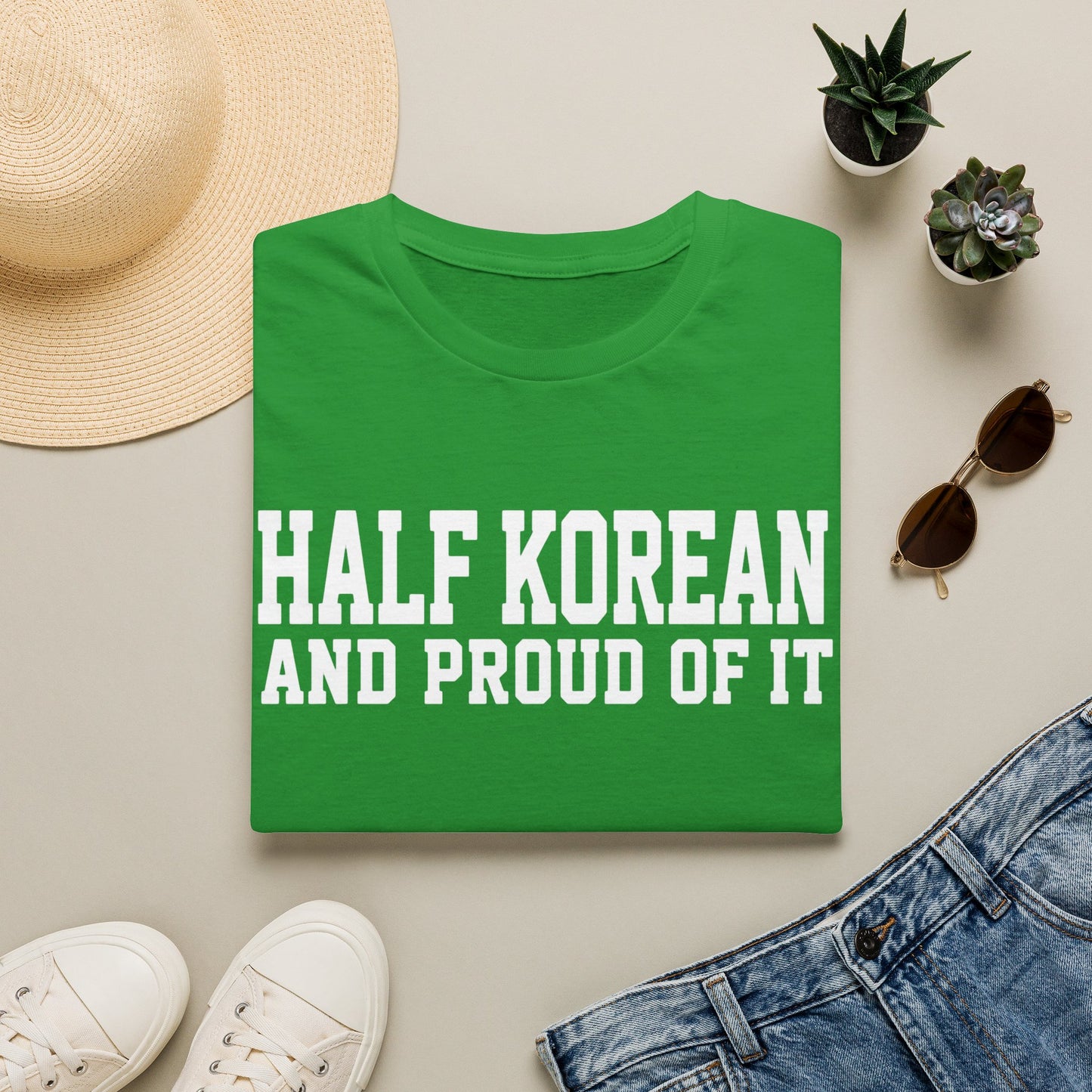 Half Korean T-Shirt — "Half Korean and Proud of It" Pride Tee