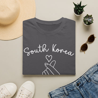 South Korea Love Hand Gesture Unisex Softstyle T-Shirt