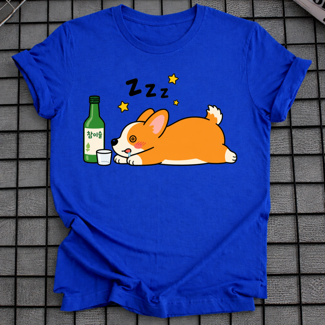 SLEEPY SOJU CORGI T-SHIRT