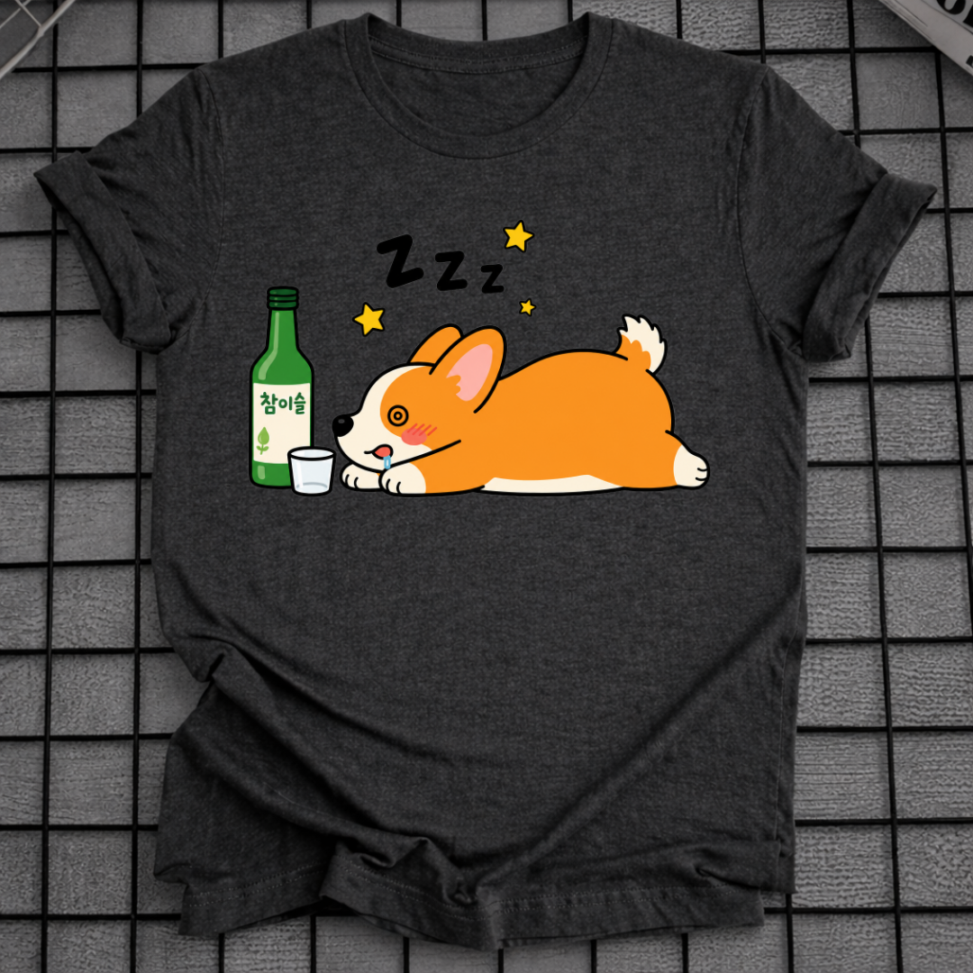 SLEEPY SOJU CORGI T-SHIRT