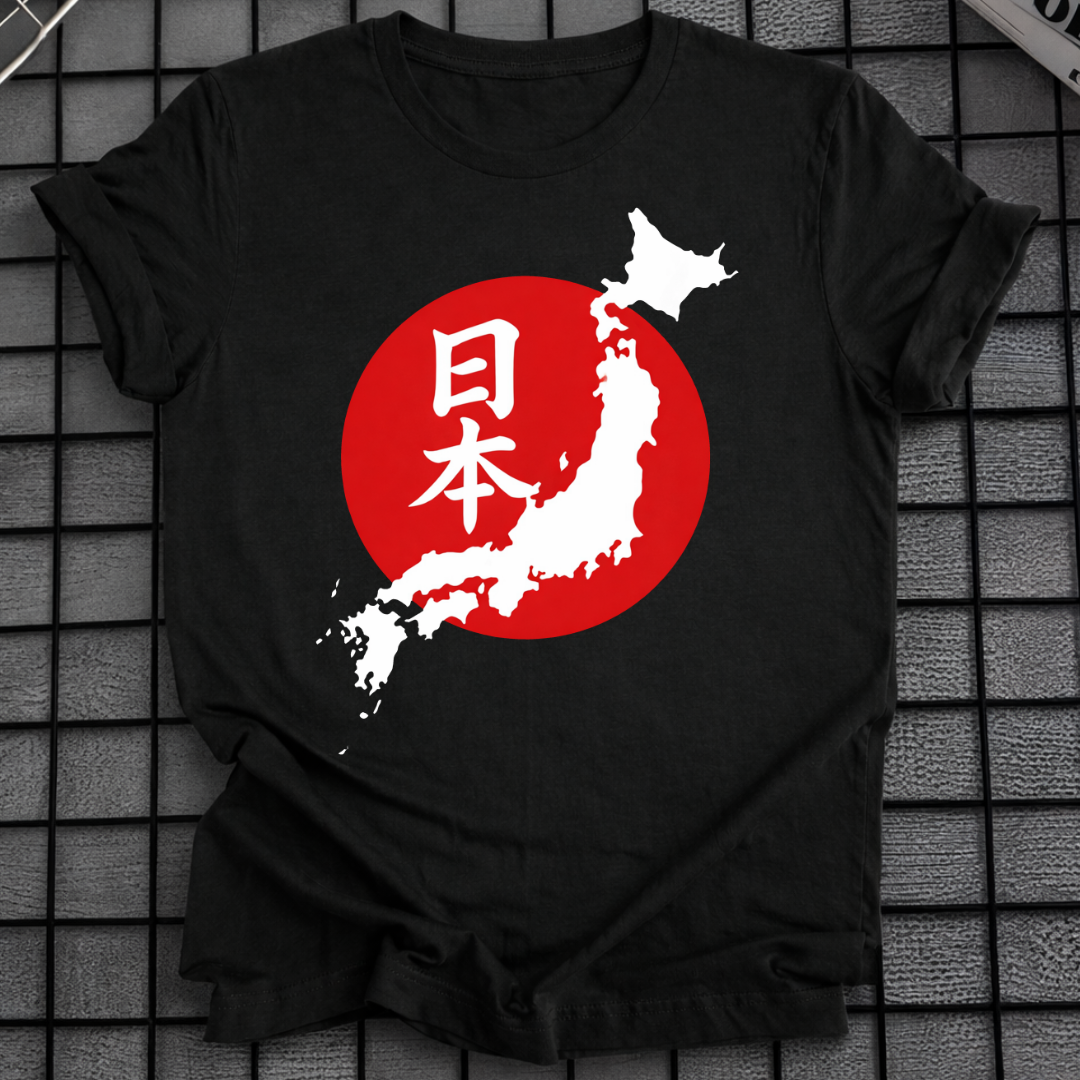 JAPAN KARTE SONNE T-SHIRT