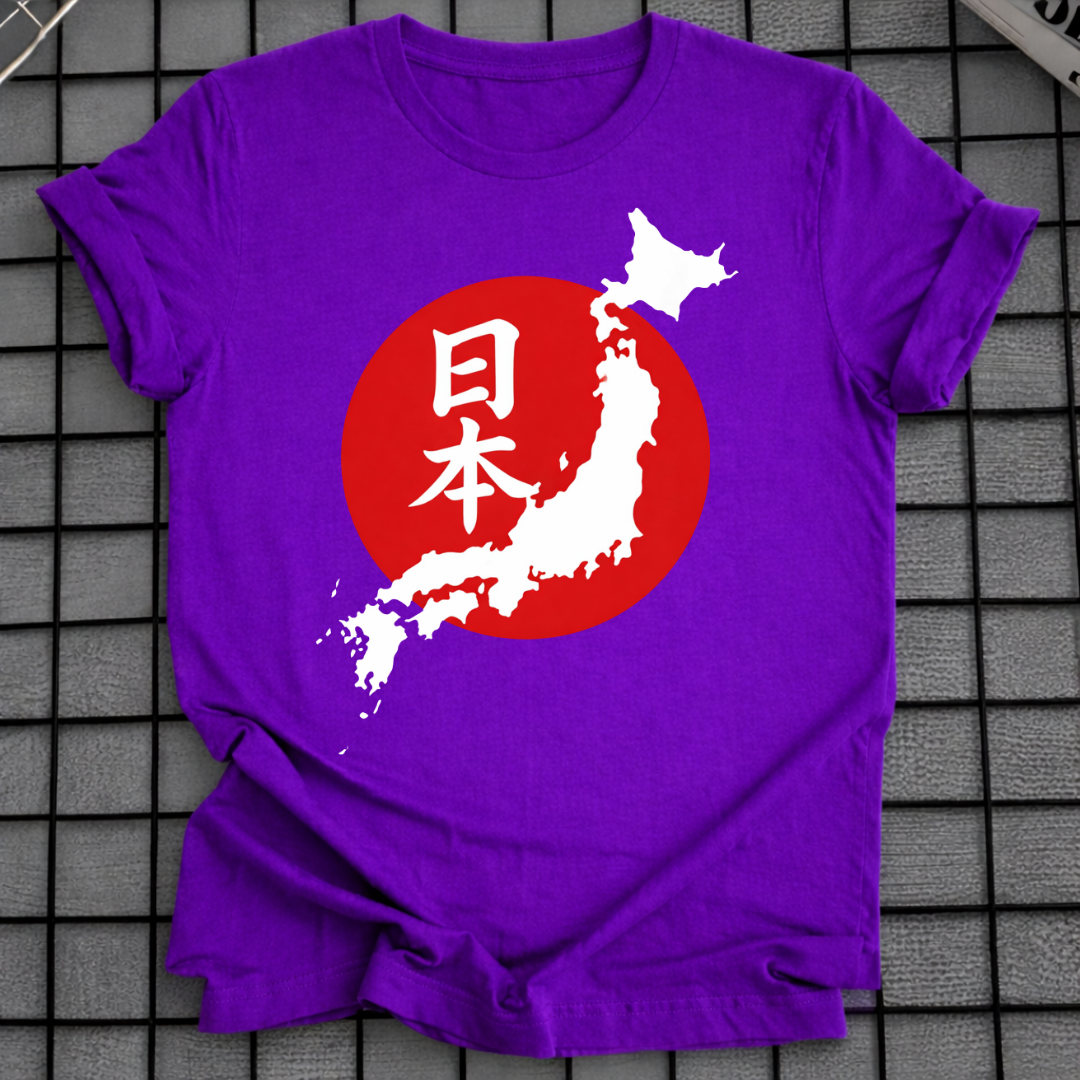JAPAN KARTE SONNE T-SHIRT