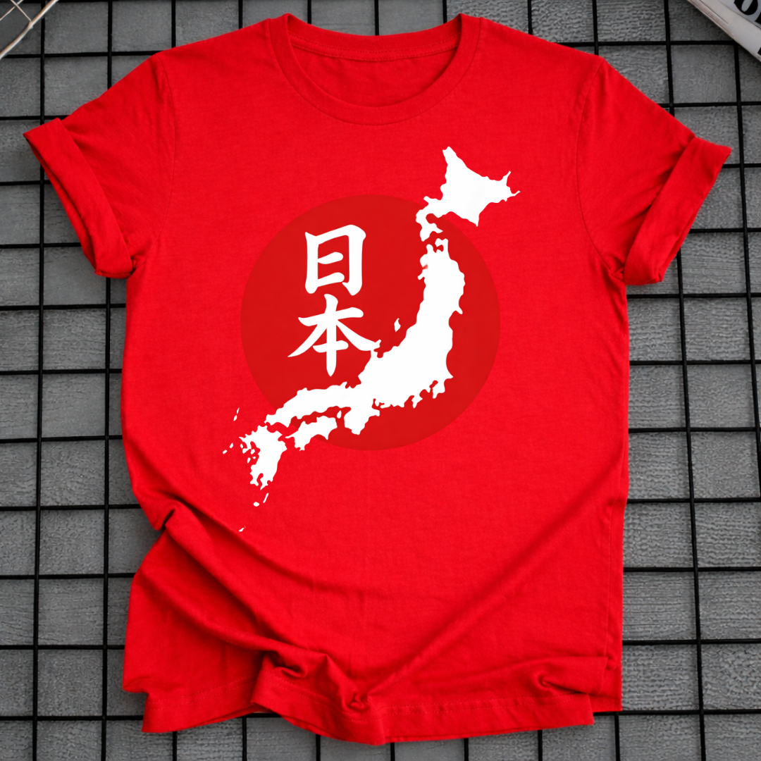 JAPAN KARTE SONNE T-SHIRT