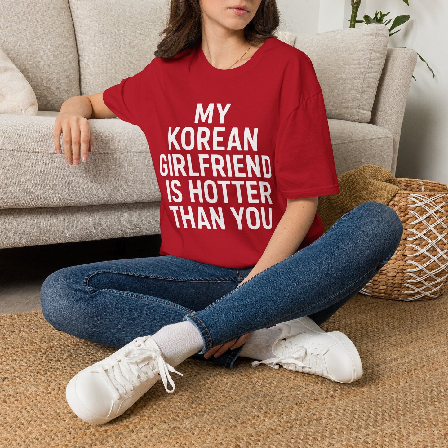 MY KOREAN GIRLFRIEND SI HOTTER THAN YOU T-SHIRT