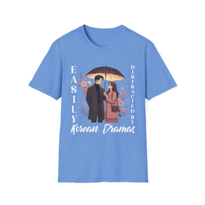 K-Drama Fan T-Shirt – "Easily Distracted by Korean Dramas" Graphic Tee
