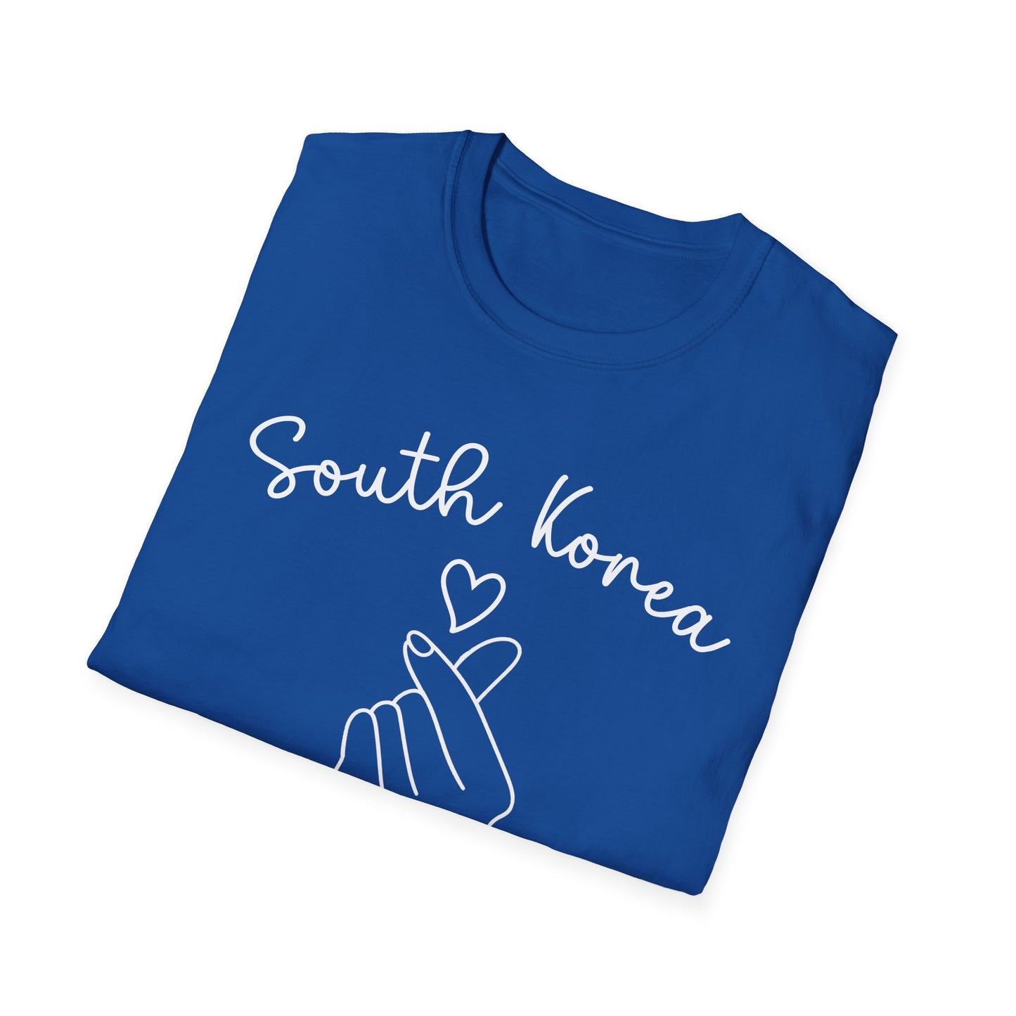 South Korea Love Hand Gesture Unisex Softstyle T-Shirt