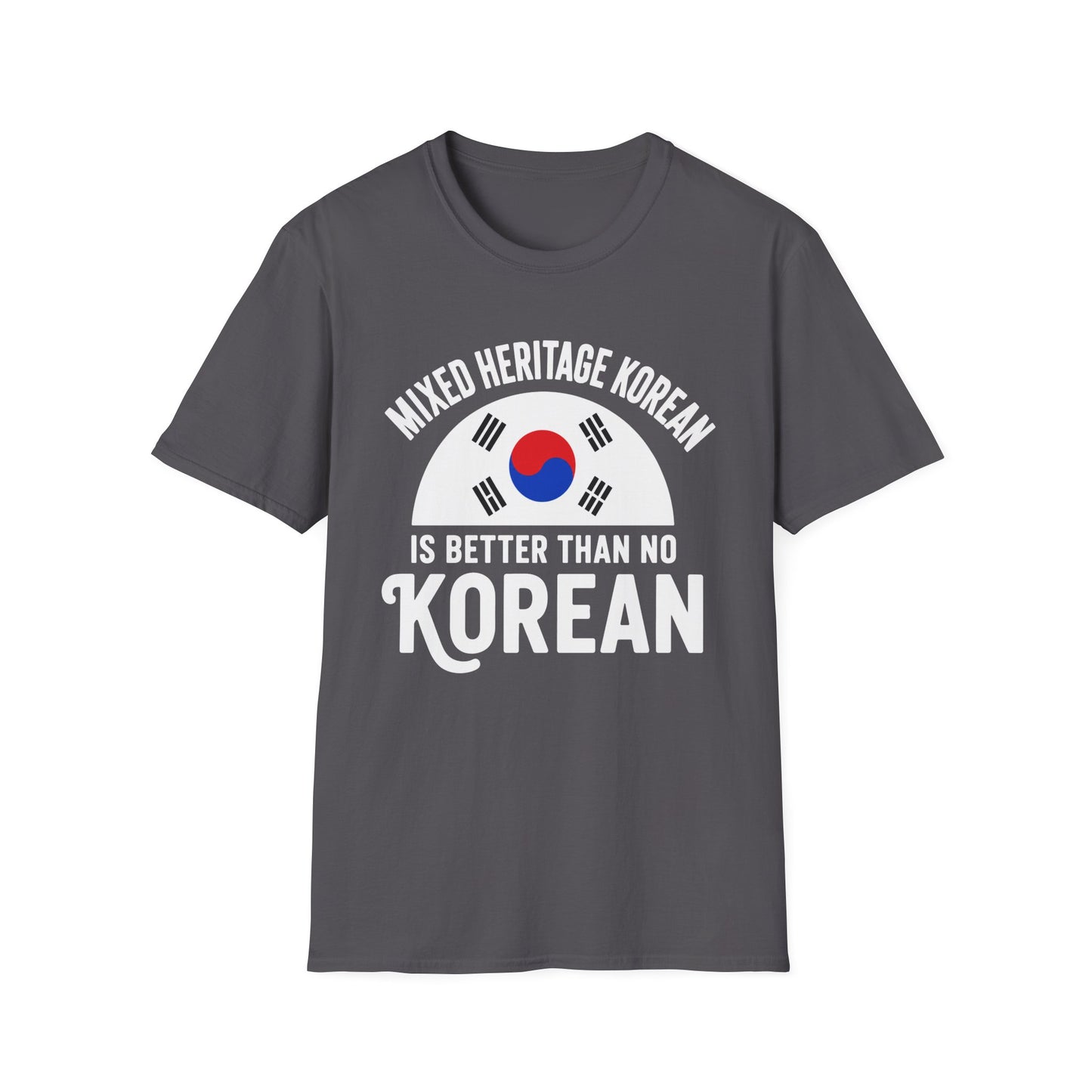 Korean Heritage T-Shirt — "Mixed Heritage Korean" Flag Design