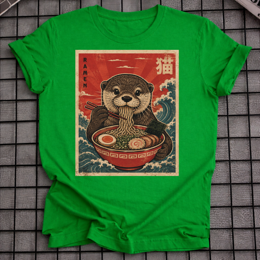 OTTER EATING RAMEN T-SHIRT