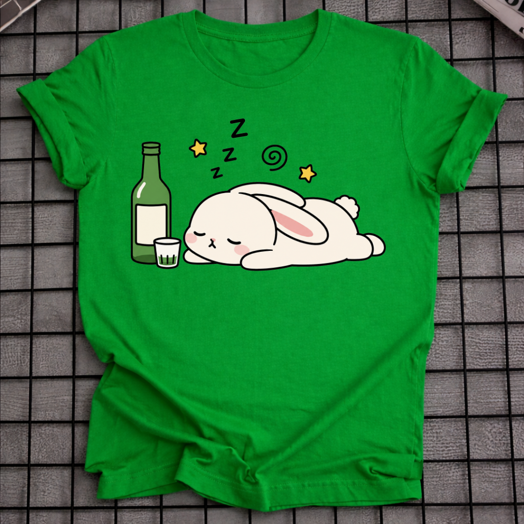 SLEEPY SOJU BUNNY T-SHIRT