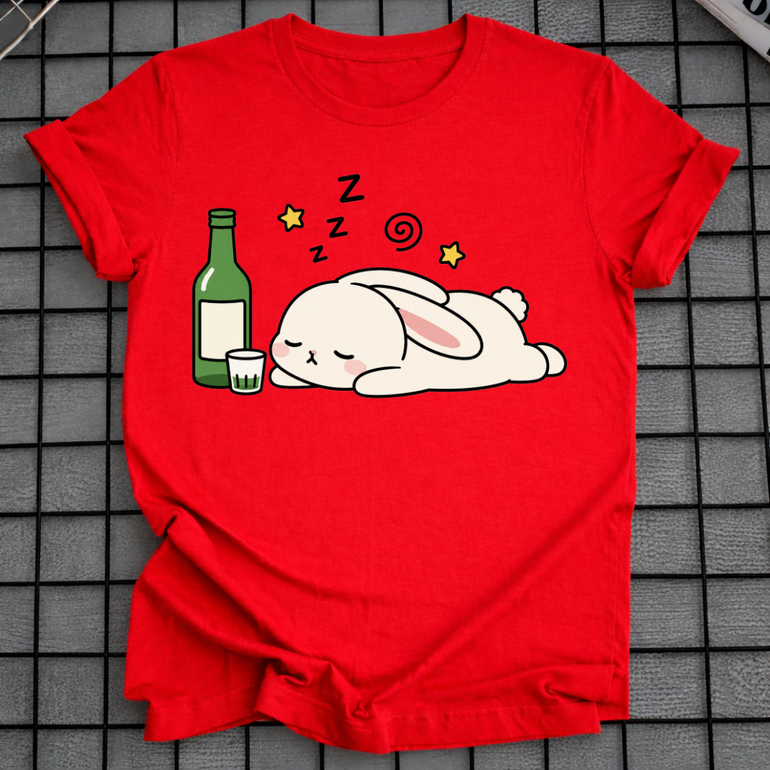 SLEEPY SOJU BUNNY T-SHIRT