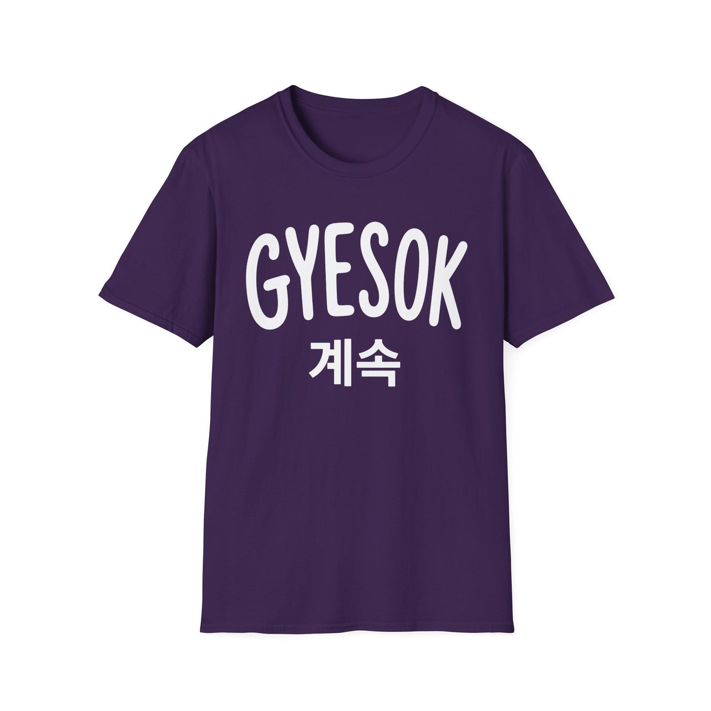 GYESOK T-Shirt — Korean '계속' Graphic Tee | Casual K-Pop Inspired Shirt
