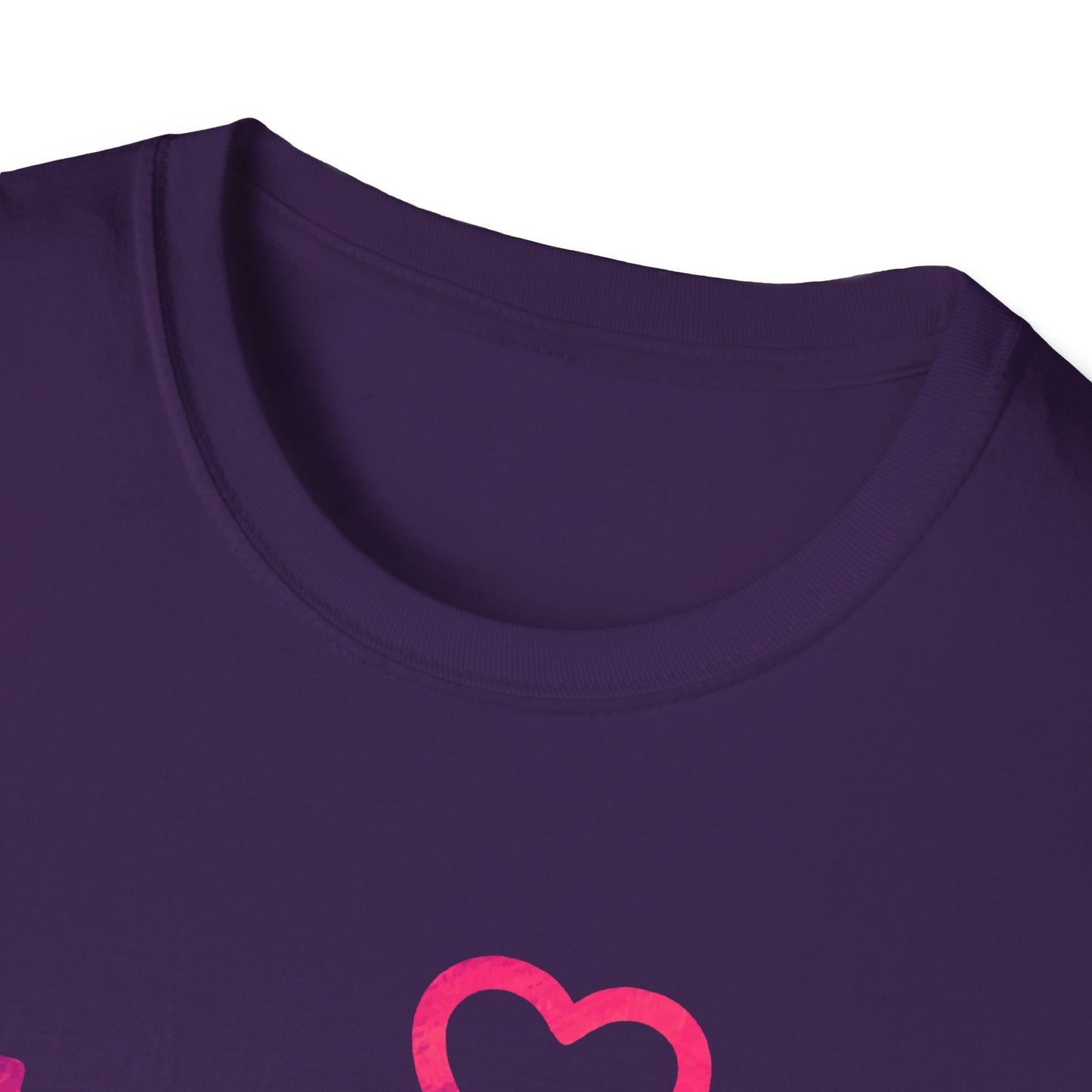 Unisex Softstyle T-Shirt with Heart Hand Design - Perfect for K-Pop Fans, Love Celebrations & Everyday Wear