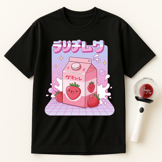 KAWAII STRAWBERRY MILK CARTON UNISEX T-SHIRT