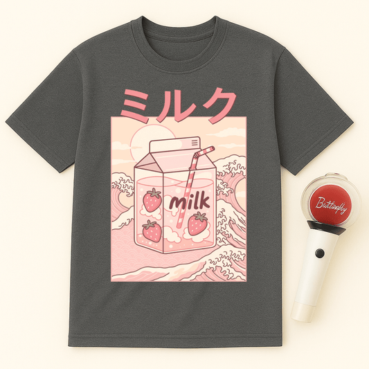 STRAWBERRY MILK CARTON UNISEX T-SHIRT