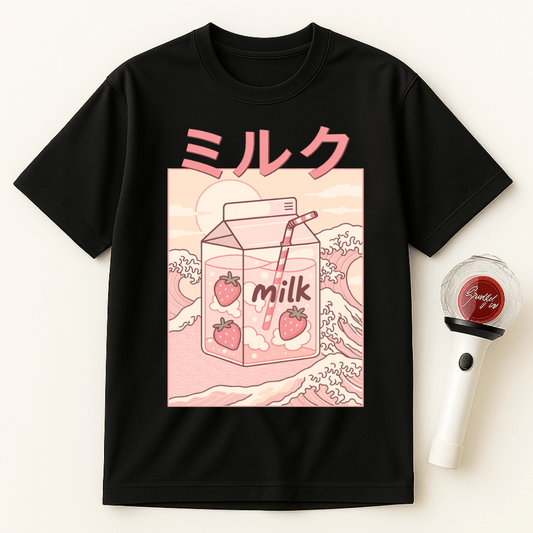 STRAWBERRY MILK CARTON UNISEX T-SHIRT