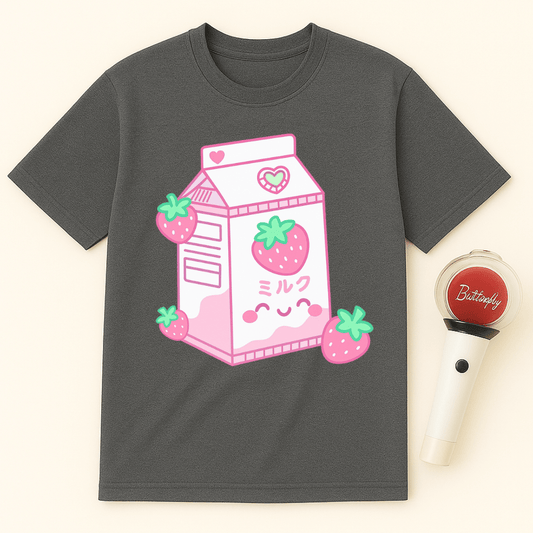 STRAWBERRY MILK CARTON UNISEX T-SHIRT