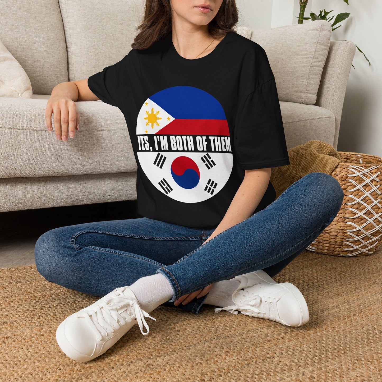 T-Shirt — Yes, I'm Both of Them (Philippines & South Korea)