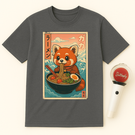 JAPANESE RED PANDA RAMEN UNISEX T-SHIRT