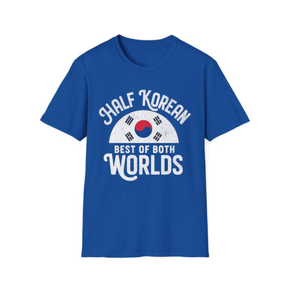 Half Korean T-Shirt — “Best of Both Worlds” Korean Flag Pride Tee