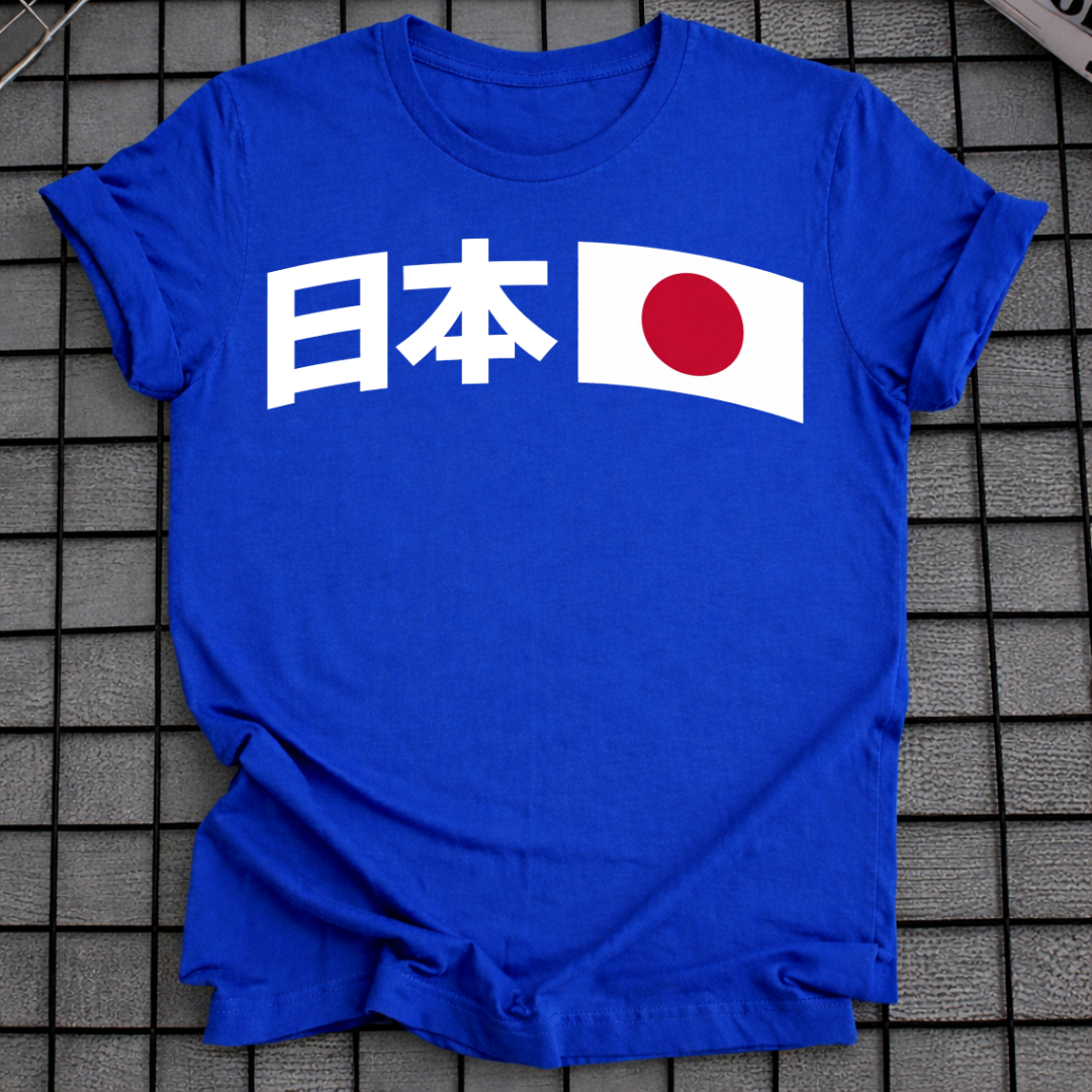 JAPAN-FLAGGEN-T-SHIRT