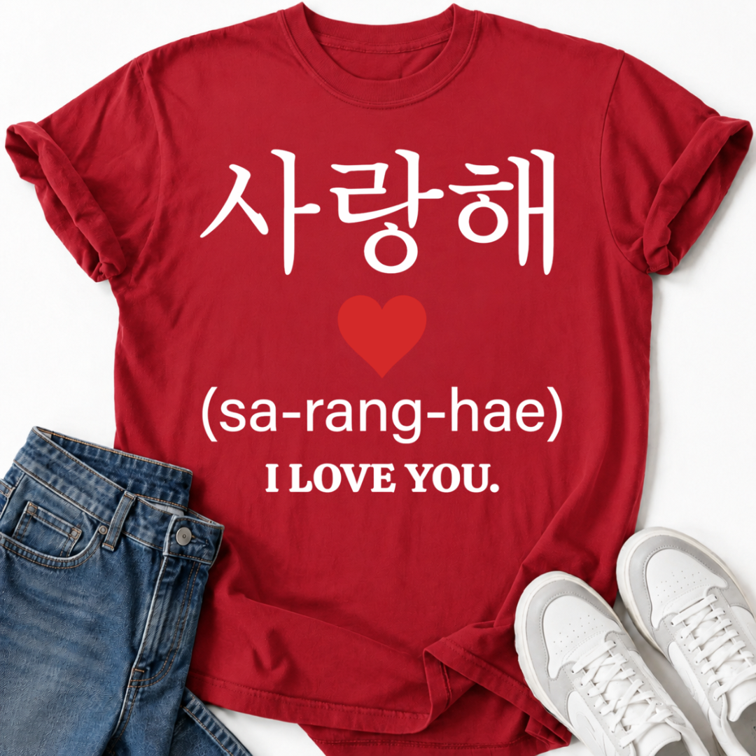 SA-RANG-HAE I LOVE YOU T-SHIRT