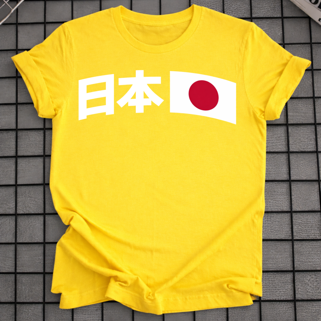 JAPAN-FLAGGEN-T-SHIRT