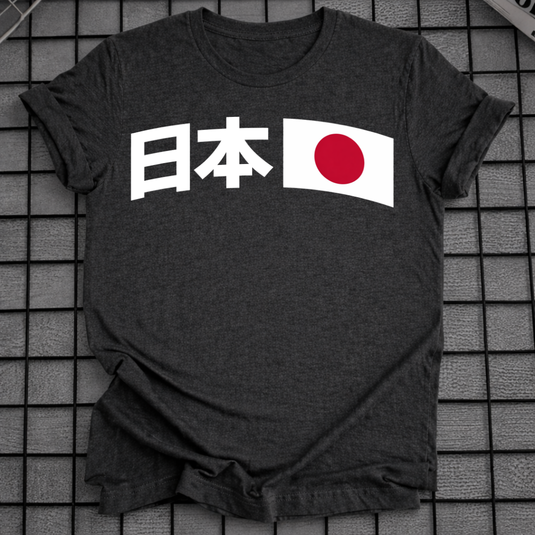 JAPAN-FLAGGEN-T-SHIRT
