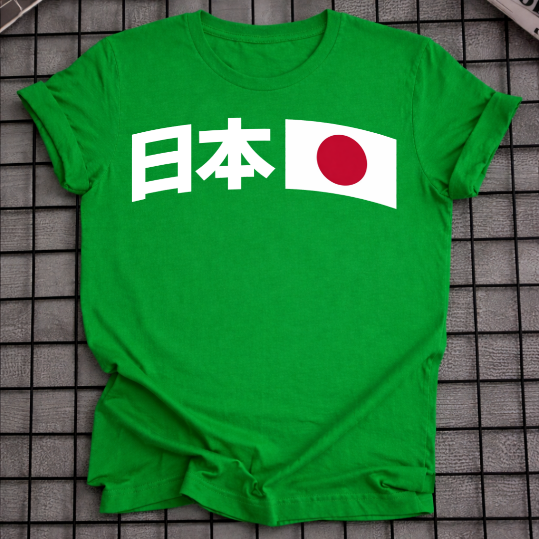 JAPAN-FLAGGEN-T-SHIRT