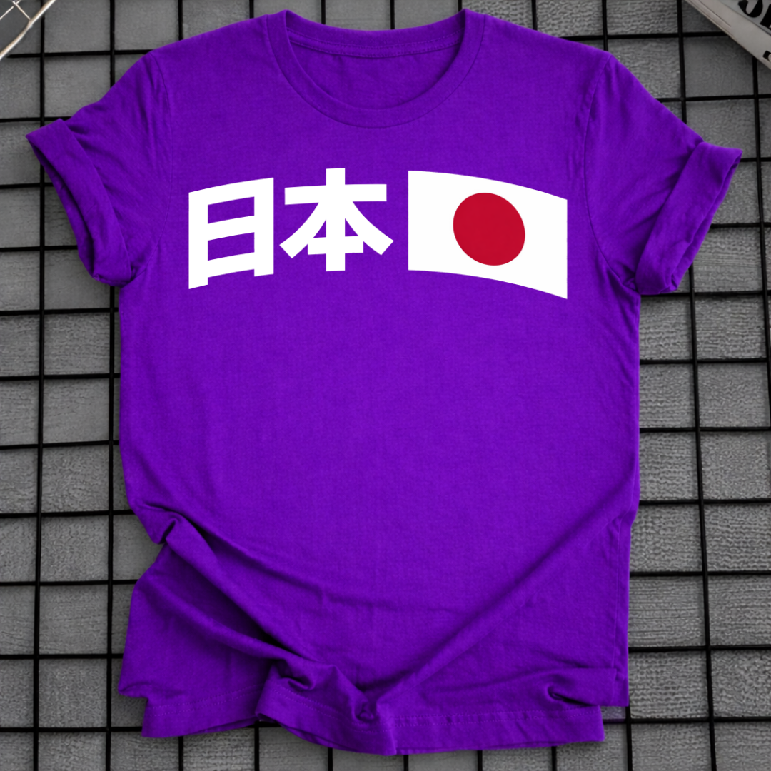 JAPAN-FLAGGEN-T-SHIRT