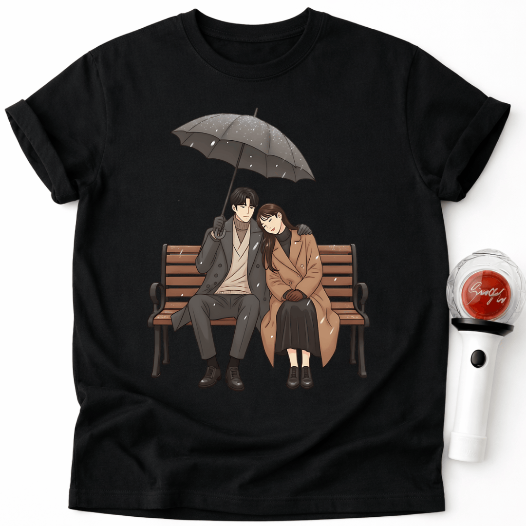 ROMANTISCHER REGENSCHIRM-T-SHIRT