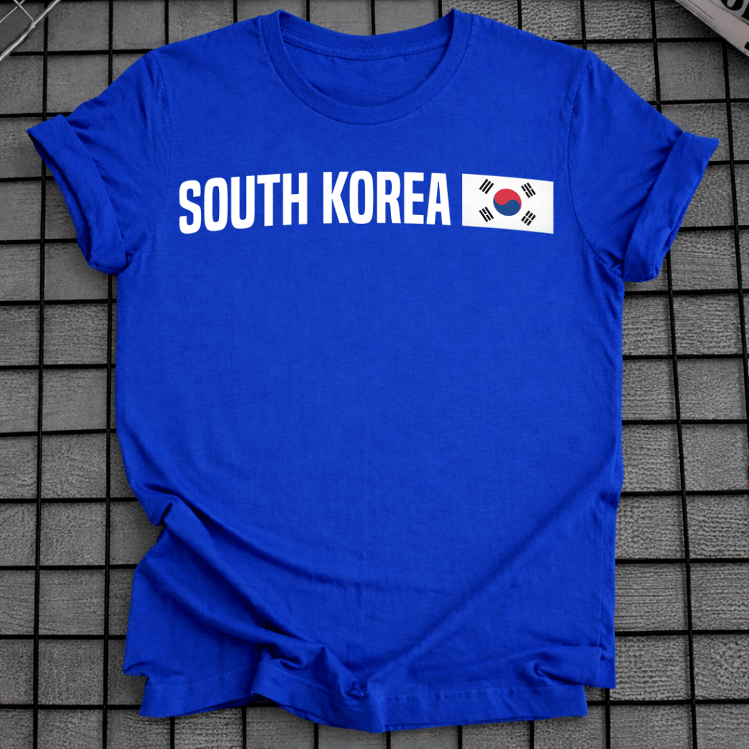 MINIMALISTISCHES KOREANISCHES FLAGGEN-T-SHIRT