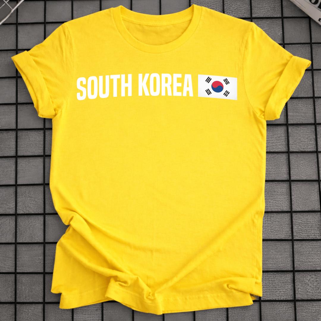 MINIMALISTISCHES KOREANISCHES FLAGGEN-T-SHIRT