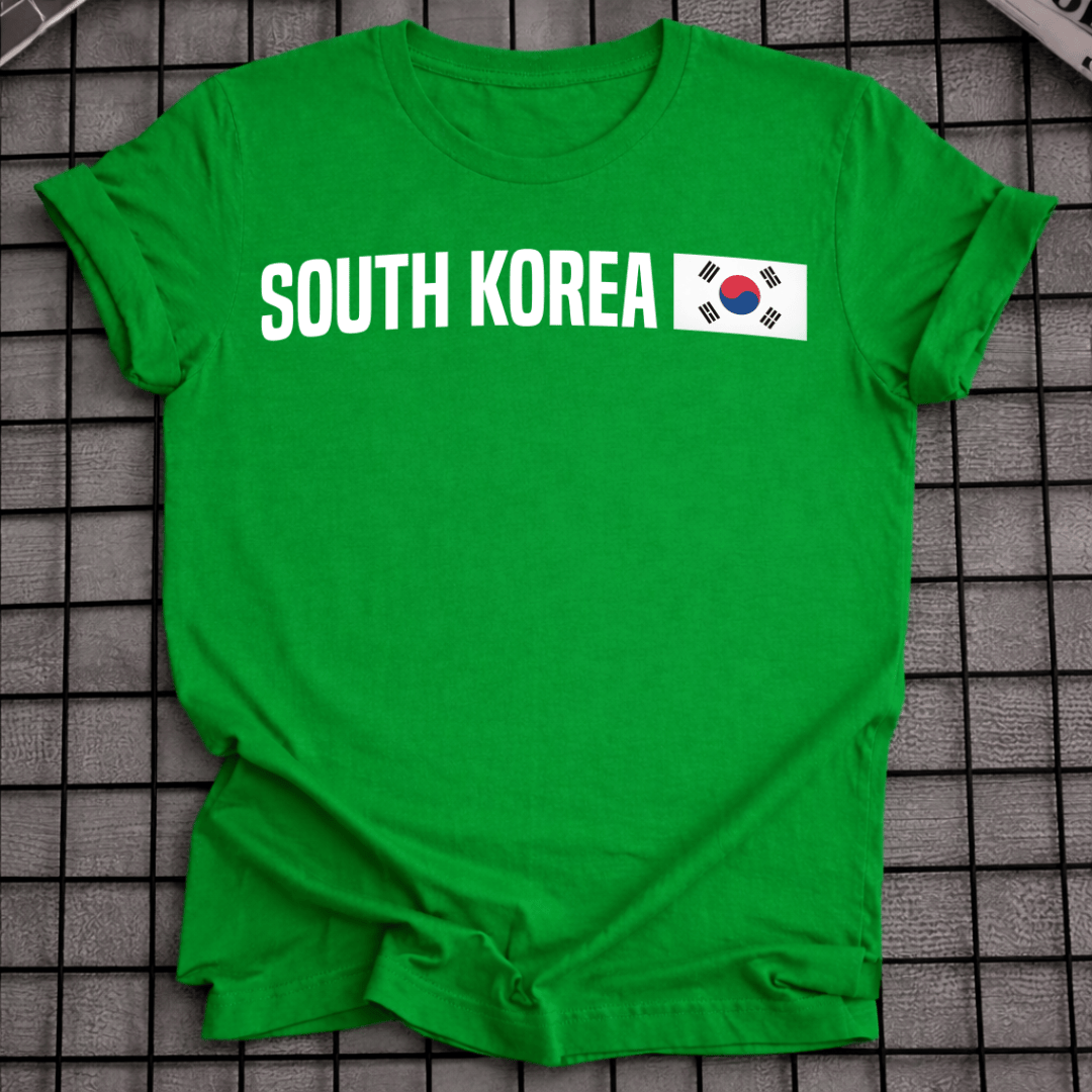 MINIMALISTISCHES KOREANISCHES FLAGGEN-T-SHIRT