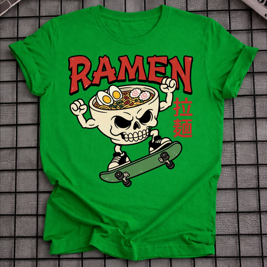 RAMEN SKULL SKATEBOARD T-SHIRT