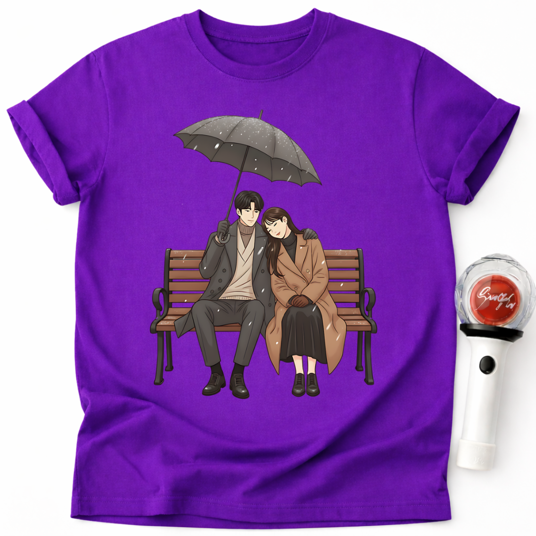 ROMANTISCHER REGENSCHIRM-T-SHIRT