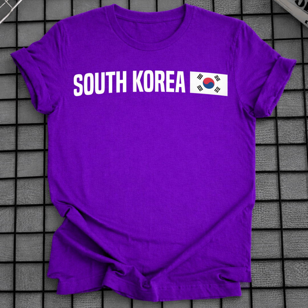 MINIMALISTISCHES KOREANISCHES FLAGGEN-T-SHIRT