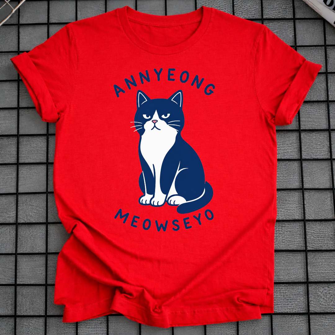 ANNYEONG MEOWSEYO T-SHIRT