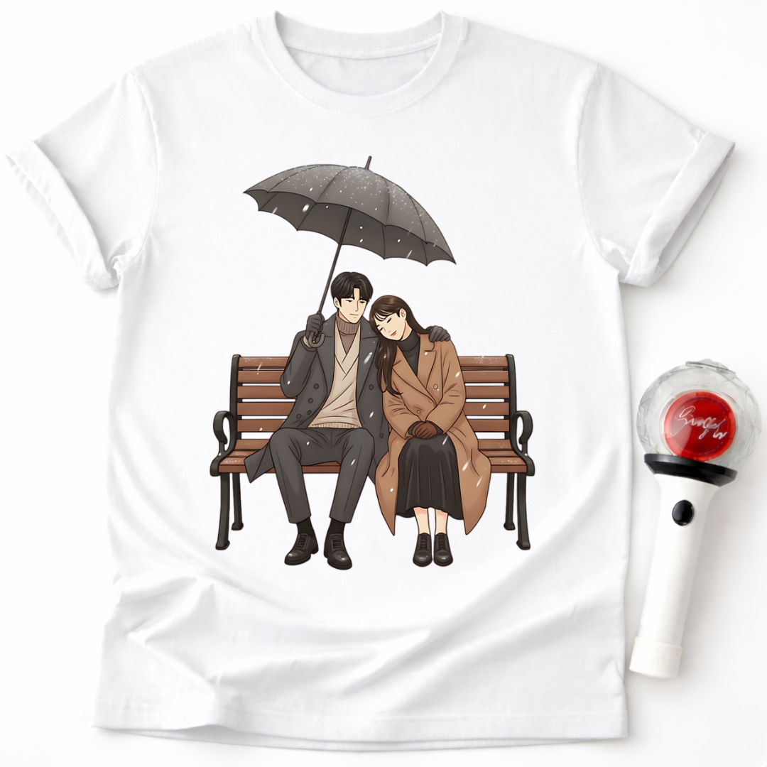 ROMANTISCHER REGENSCHIRM-T-SHIRT
