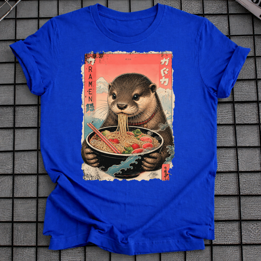 JAPANISCHES OTTER-NUDEL-T-SHIRT