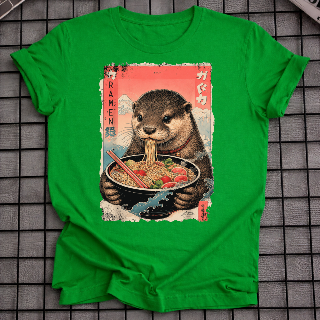 JAPANISCHES OTTER-NUDEL-T-SHIRT