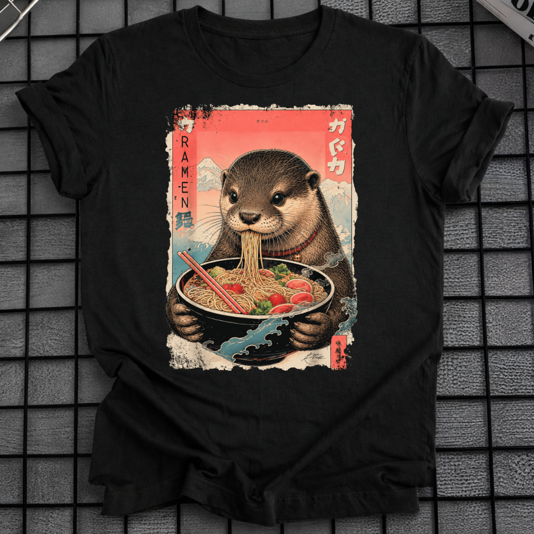 JAPANISCHES OTTER-NUDEL-T-SHIRT