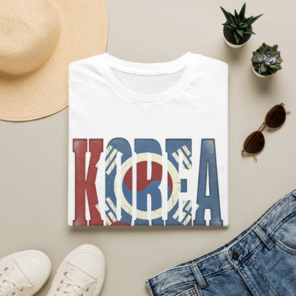 KOREA Flag Graphic T-Shirt — Retro Korean Flag Travel Tee